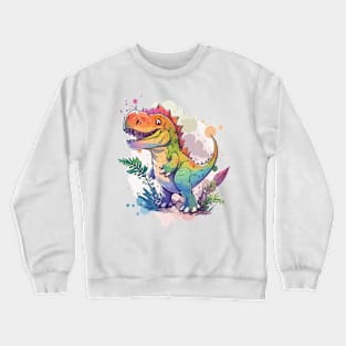 Watercolor T-Rex Crewneck Sweatshirt